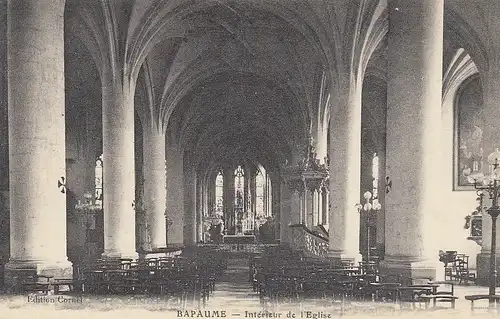 Bapaume (Somme) Intérieur de l'Eglise ngl F0573