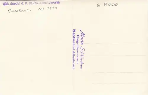 Lüdingworth (Cuxhaven), Skt.Jacobi d.Ä.-Kirche ngl E8000