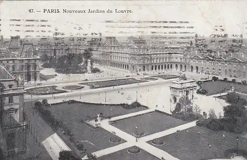 Paris, Nouveaux Jardins du Louvre gl1913 E9170