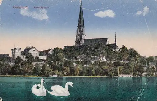 Chemnitz, Schloßteich ngl E8029