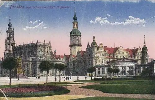 Dresden, Kgl.Schloss und Kgl.Hofkirche gl1926 E7470