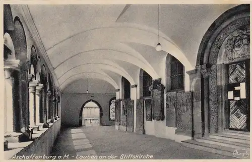 Aschaffenburg a.Main,Lauben an der Stiftskirche ngl E7581