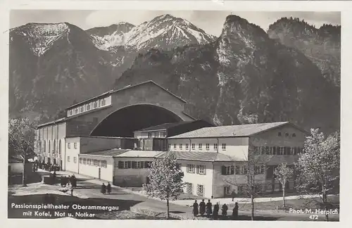 Passionsspieltheater Oberammergau, mit Kofel, Not und Notkar gl1930? F1816