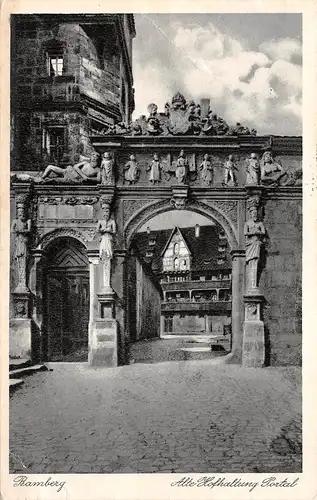 Bamberg - Alte Hofhaltung, Portal gl1938 167.698