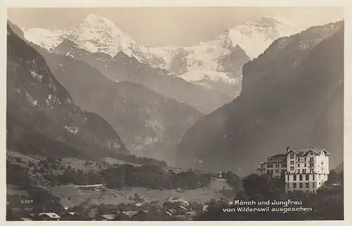 Mönch und Jungfrau von Wilderswil aus gesehen ngl E6012