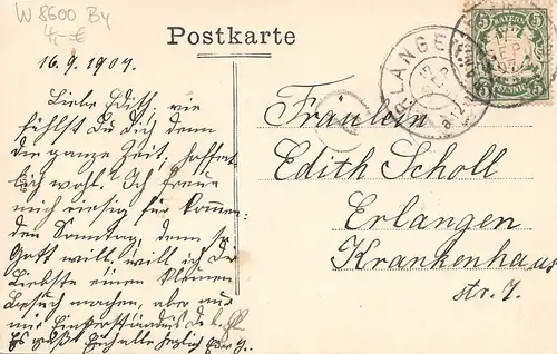 Bamberg - Obelisk auf der Altenburg gl1907 167.705