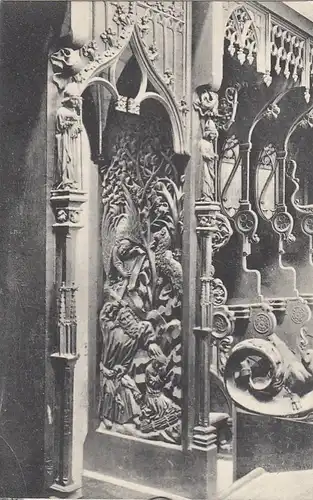 Maulbronn, Kloster, Schnitzerei am Herrenchor ngl E7622