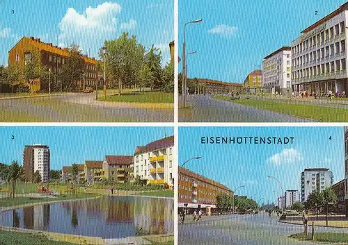 Eisenhüttenstadt, Mehrbildkarte ngl E5878