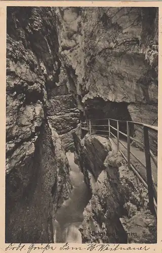 Oberstdorf-Tiefenbach, bayer.Allgäu, Breitachklamm gl1934 E7652