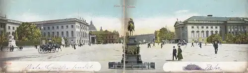 Berlin, Unter den LInden, Faltkarte gl1904 E6078