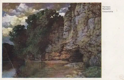 HERMANN RÜDISÜHLI Felsenhöhle ngl E8189