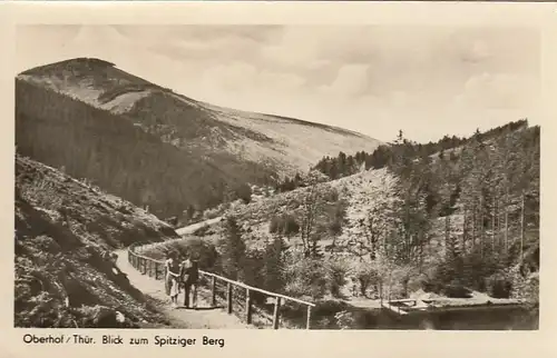 Oberhof (Thür. Wald) Blick zum Spitziger Berg gl1954 E8345