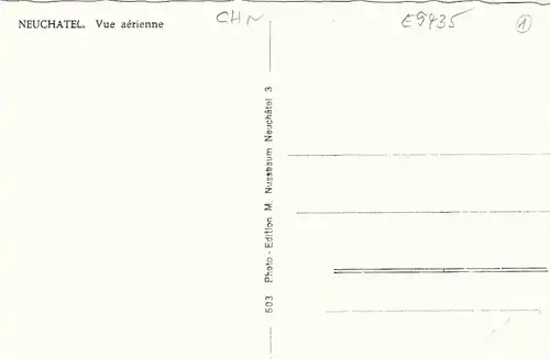 Neuchâtel, vue aérienne ngl E9435
