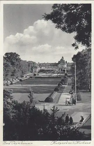 Bad Oeynhausen, Kurpark mit Kurhaus gl1935 E8338