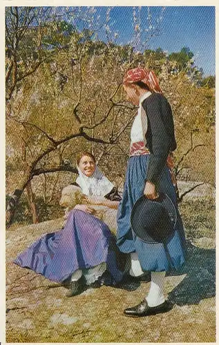 Mallorca, Pareja tipica del Parado de Valldemosa ngl F2044