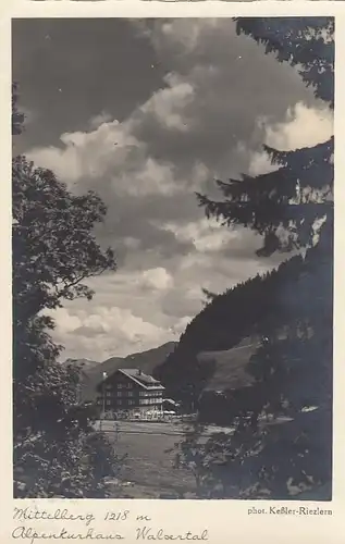 Mittelberg, Vorarlberg, Alpenkurhaus Walsertal gl1933? E7806