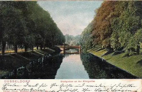 Düsseldorf, Stadtgraben an der Königsallee gl1908 F2168