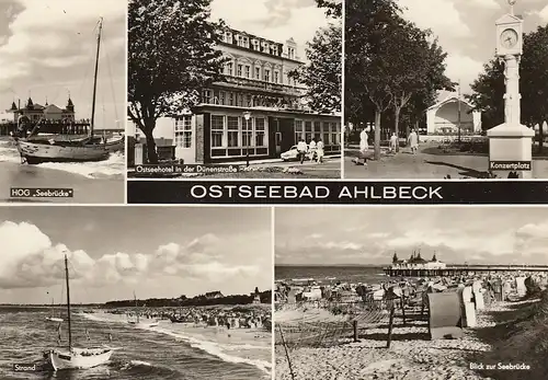 Ostseebad Ahlbeck, Mehrbildkarte ngl E5873