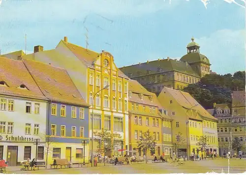 Weißenfels (Saale) Karl-Marx-Platz und Schloß Neu-Augustusburg gl1958? E8005