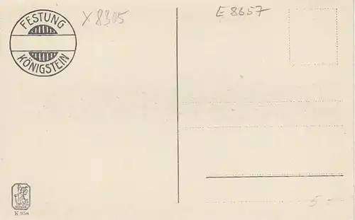 Sächs.Schweiz, Festung Königstein ngl E8657