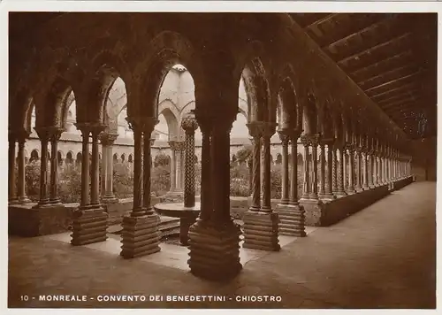 Monreale, Convento dei Benedettini, Chiostro ngl F1261