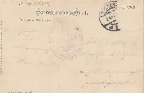 St.Gebhardsberg bei Bregenz glum 1910? F1278