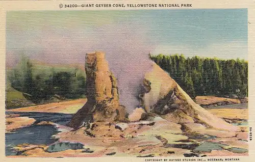 Yellowstone Nat.Park, Giant Geyser Cone ngl E8747