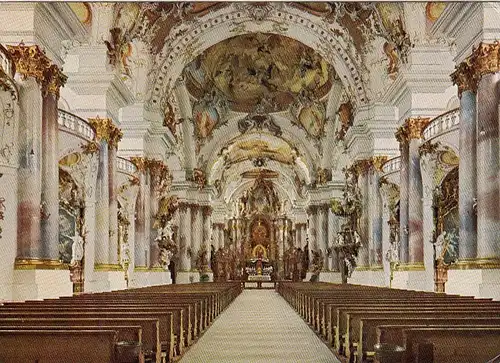 Münster Zwiefalten, Klosterkirche, innen glum 1970? E9872