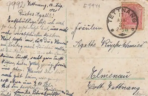 Tettnang, Teilansicht gl1921 E9941