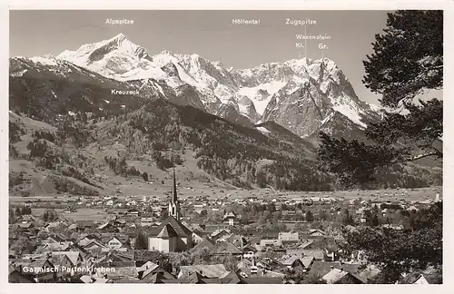 Garmisch-Partenkirchen, Panorama gl1952 F0132