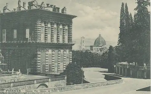 Firenze, Palazzo Pitti, Veduta col Duomo ngl F1433