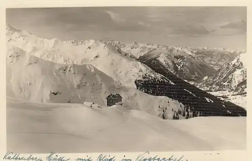 Kaltenberghütte, Vorarlberg, mit Blick ins Klostertal ngl E8248