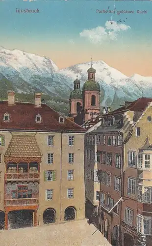 Innsbruck, Partie am goldenen Dachl glum 1930? E8958
