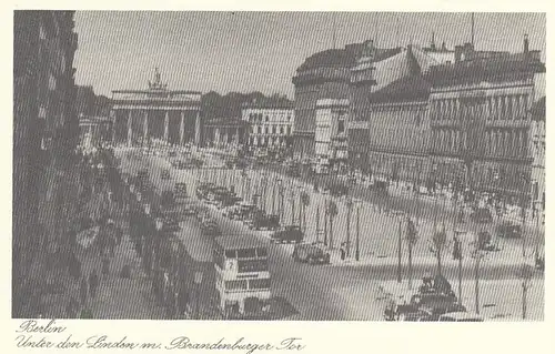 Berlin, Unter den Linden mit Brandenburger Tore ngl E8334