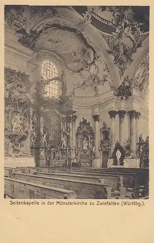 Münsterkirche in Zwiefalten, Württ., innen, Seitenkapelle ngl F0189