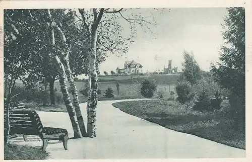 Franzensbad, Blick auf die Salingburg gl1942 E9051