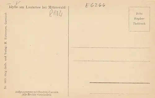 Idylle am Lautersee nahe Mittenwald a.d.Isar ngl E6266