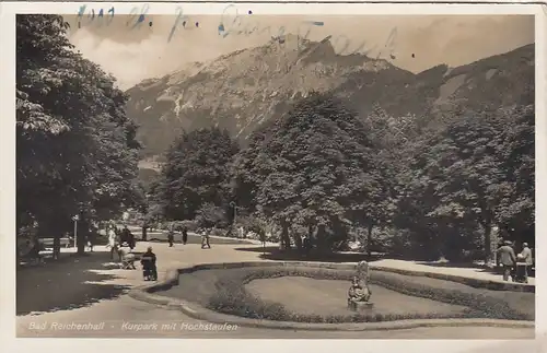 Bad Reichenhall, Kurpark mit Hochstaufen gl1941 E6888