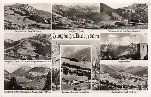 Jungholz, Tirol, Mehrbildkarte gl1955 E9061
