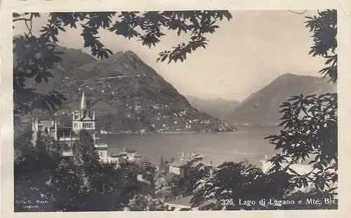 Lago di Lugano e Mte.Bre gl1928 E9084