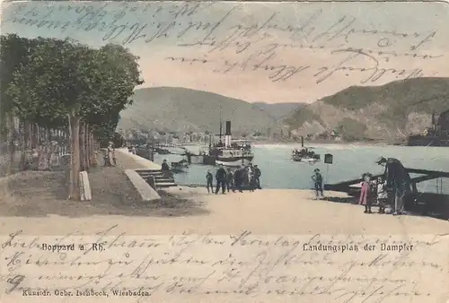 Boppard am Rhein, Landungsplatz der Dampfer gl1904 E8458