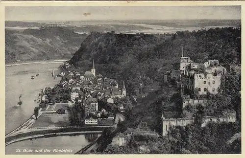 St. Goar mit Burg Rheinfels ngl F2654