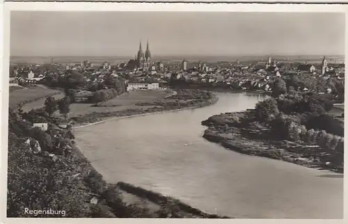 Regensburg, Blick auf die Stadt ngl F2664