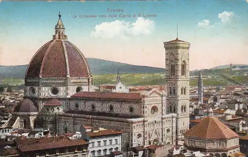 Firenze, La Cattedrale vista dalla Cupola di S.Lorenzo ngl E9167