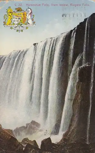 Niagara Falls, Horseshoes Falls, from below gl1928 E7045
