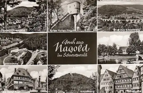 Nagold, Schwarzwald, Mehrbildkarte ngl E9222