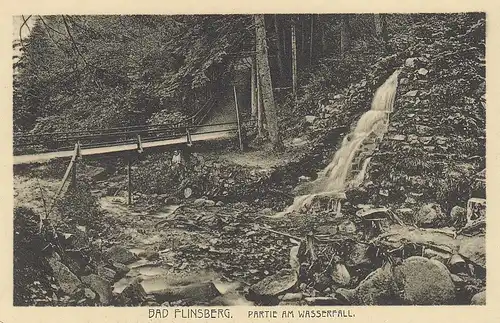 Bad Flinsberg/Isergebirge, Partie am Wasserfall ngl E6458