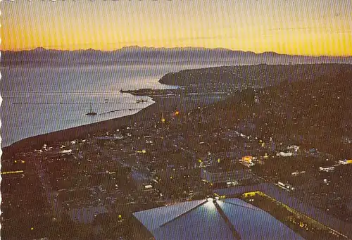 Seattle, Washington, at sunset looking west from the Space Needle ngl F1744