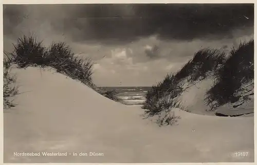 Nordseebad Westerland/Sylt, in den Dünen gl1934 E8566