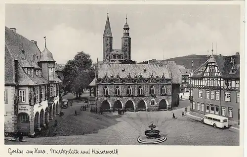 Goslar, Harz, Marktplatz und Kaiserworth ngl E8646